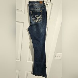 WallFlower 13 TALL /LONG size Womens Bootcut Jeans Mid-Rise Stretch (Juniors)